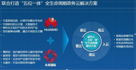 華為與未來國際聯(lián)合創(chuàng)新，探索政務云建設新模式